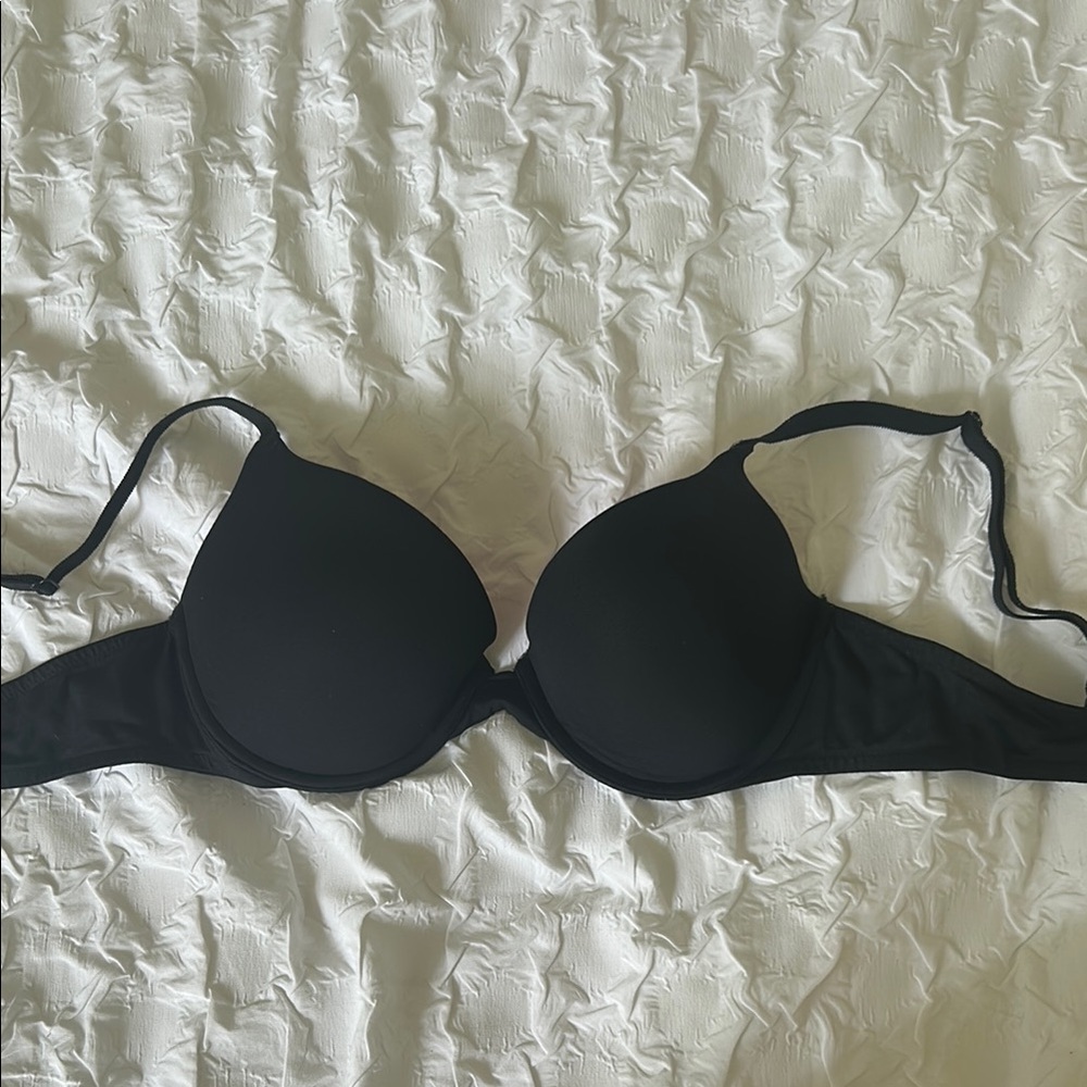 Pink Bra - Black with Pink Interior